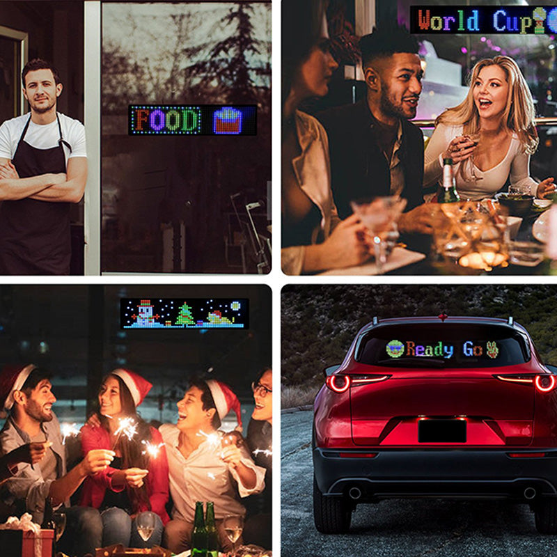 [Exkluzív gyártás] Ördögszem lámpa autó LED lágy képernyő