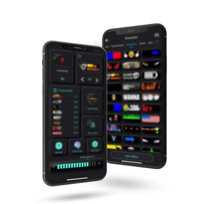 [Exkluzív gyártás] Ördögszem lámpa autó LED lágy képernyő