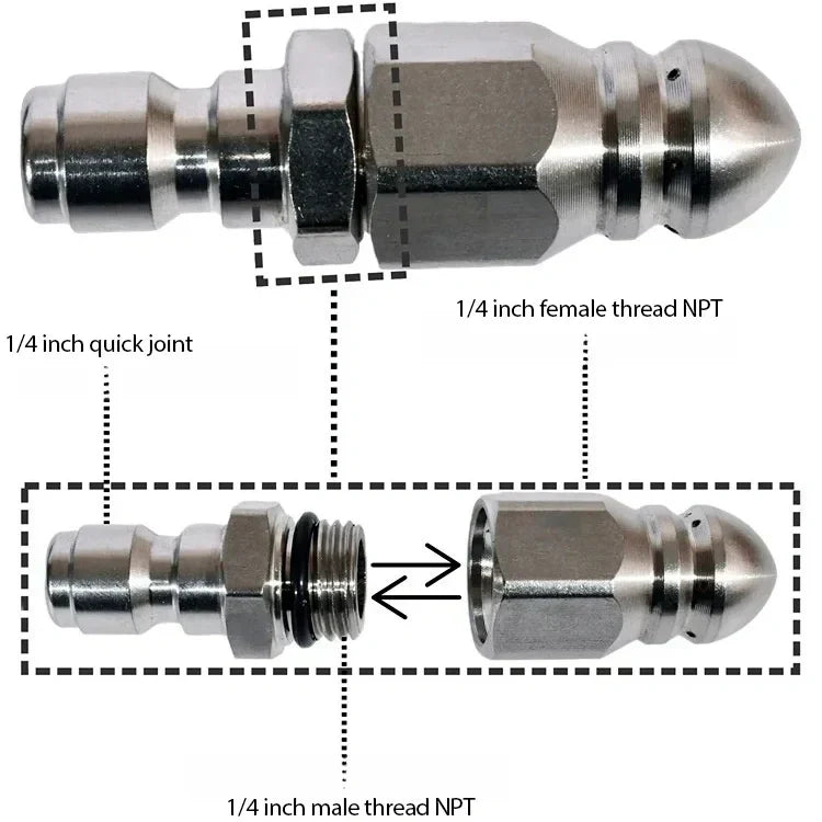 💝Erőteljes fúvóka a csövek tisztításához és duguláselhárításához💥