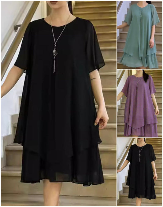 🔥👗 Laza női ruha egyszínűben