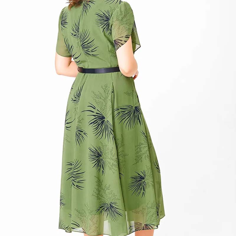 🔥 A vonalú ruha övvel | Virágmintás és nyári stílusú ruha