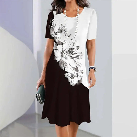 Női A-vonalú midi ruha