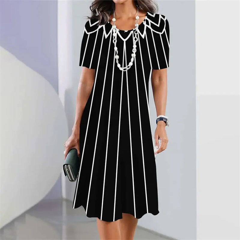 Női A-vonalú midi ruha