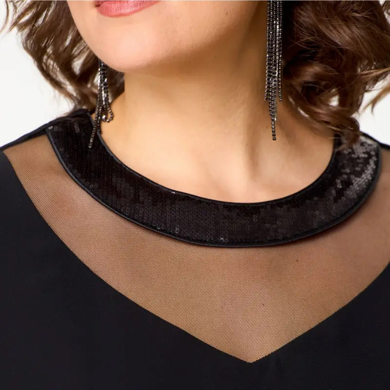 💖Elegáns fekete ruhák 3/4-es ujjakkal nőknek