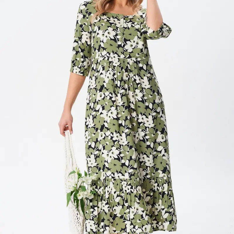 🔥Lezser virágmintás, félujjas női ruhák