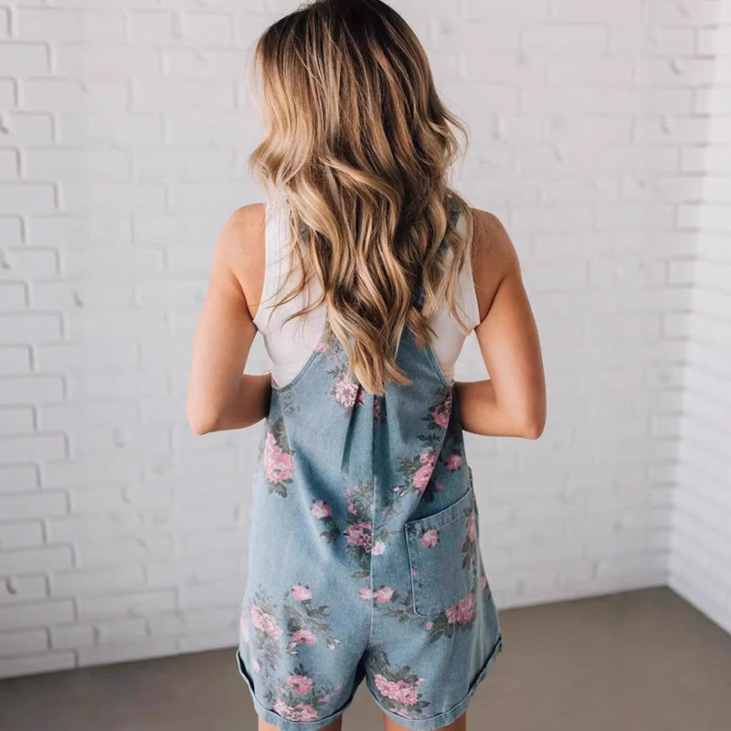 🌸 Vintage Virágmintás Farmer Overall🌸