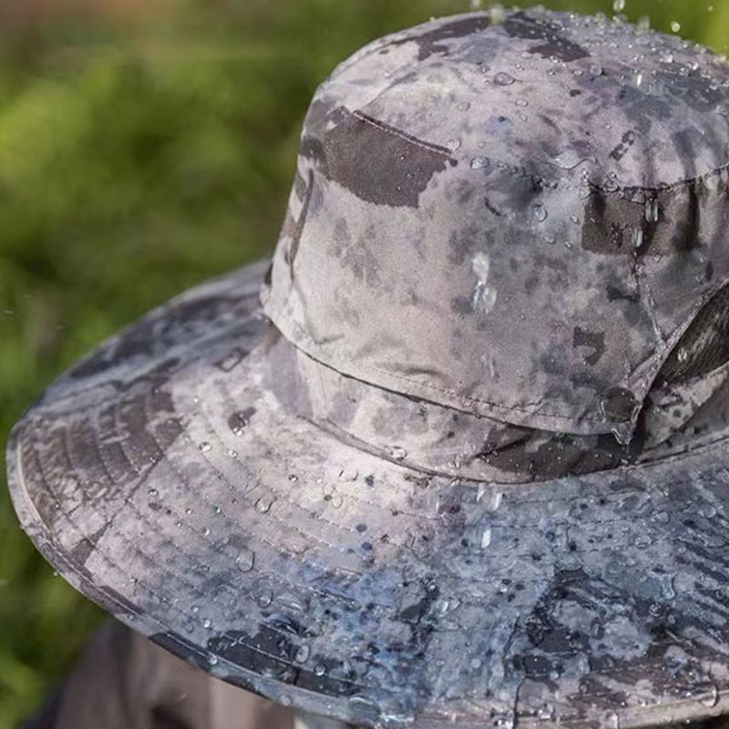 Férfi horgászkalap 2 levehető napelemes ventilátorral