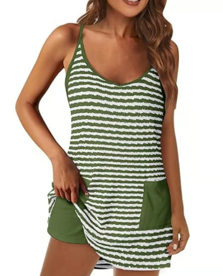 🎁Női ujjatlan nyári ruha rövidnadrággal