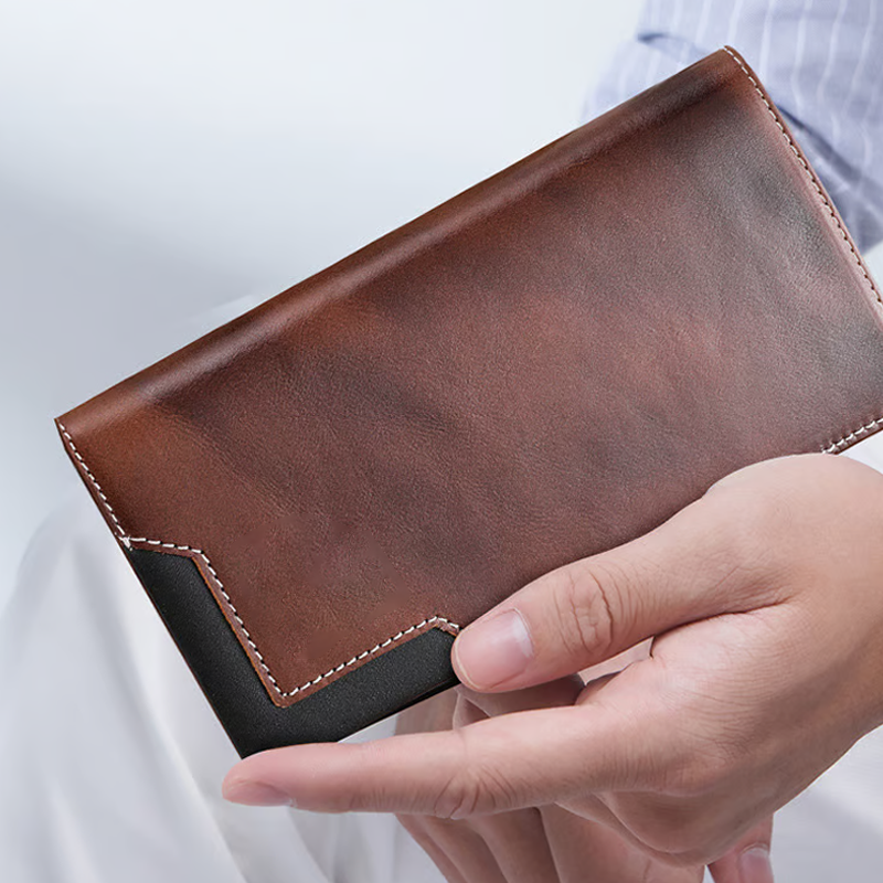 Hosszú, vintage férfi pénztárca