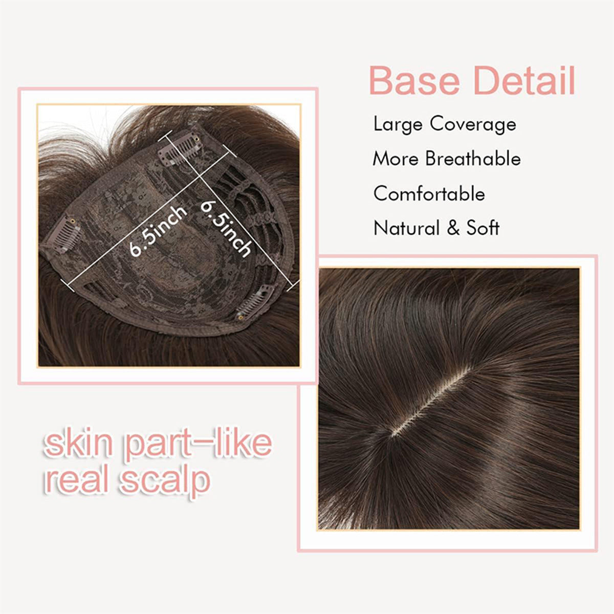 Felső réteges frufru paróka ritkuló hajjal rendelkező nőknek