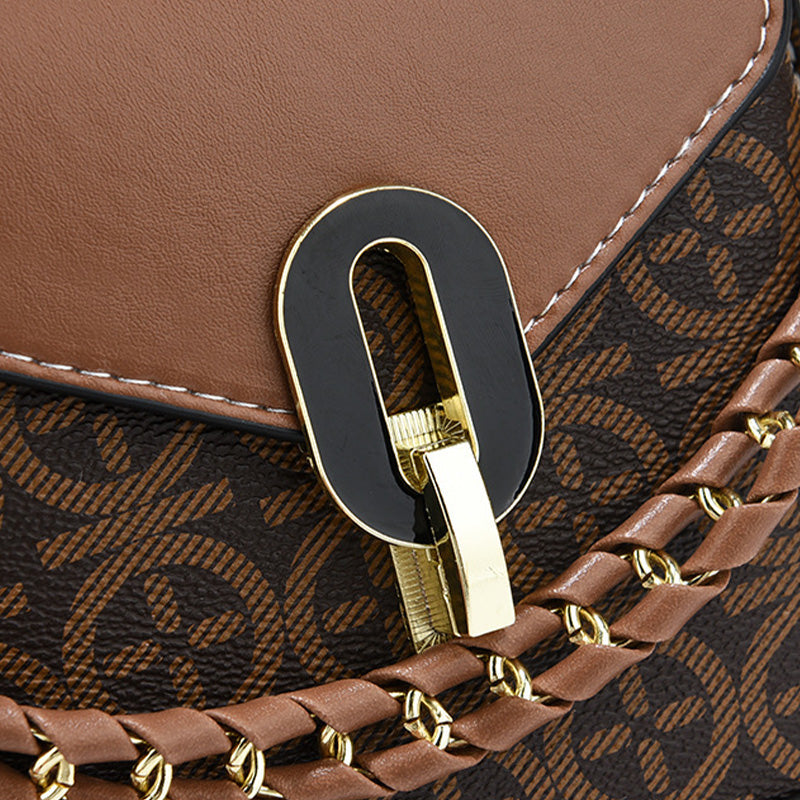 Divatos bőr női crossbody táska