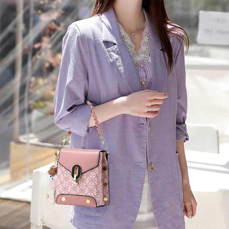 Divatos bőr női crossbody táska