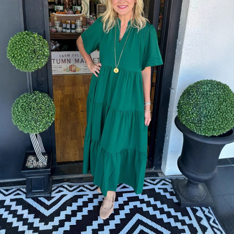 💐 Elegáns hosszú női szoknya, rétegekben gazdag, laza és kényelmes