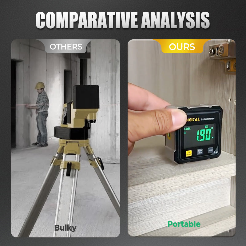 🔧 Mágneses digitális 4 oldalú lézeres szögszkenner💥