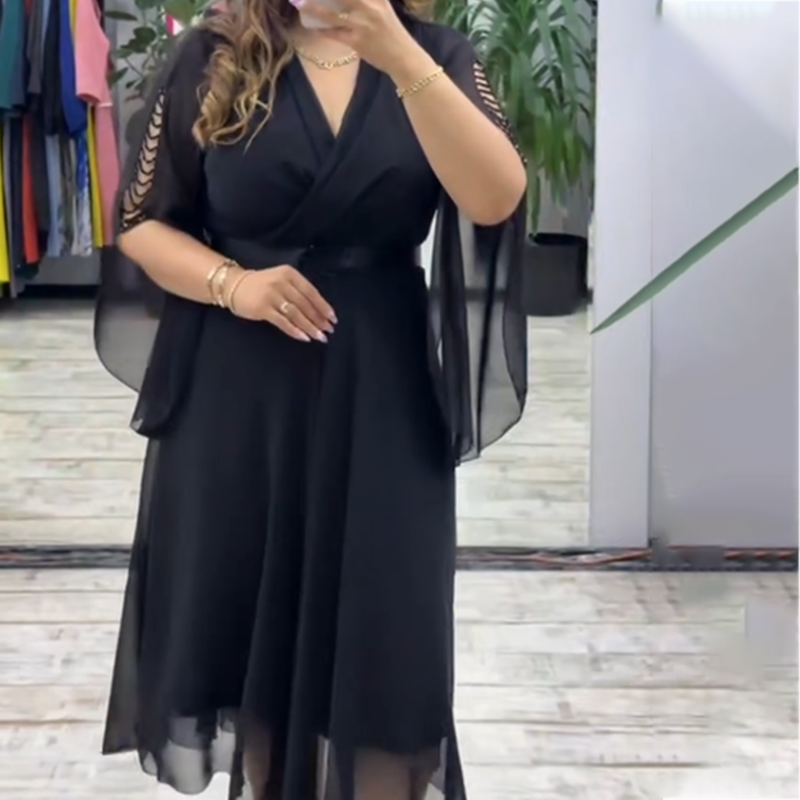 👗 Elegáns V-nyakú női ruha