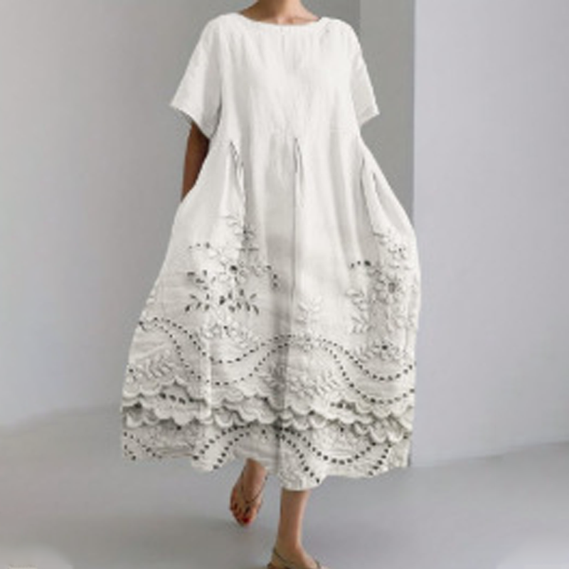 🔥Kényelmes maxi ruha 100% lenvászonból