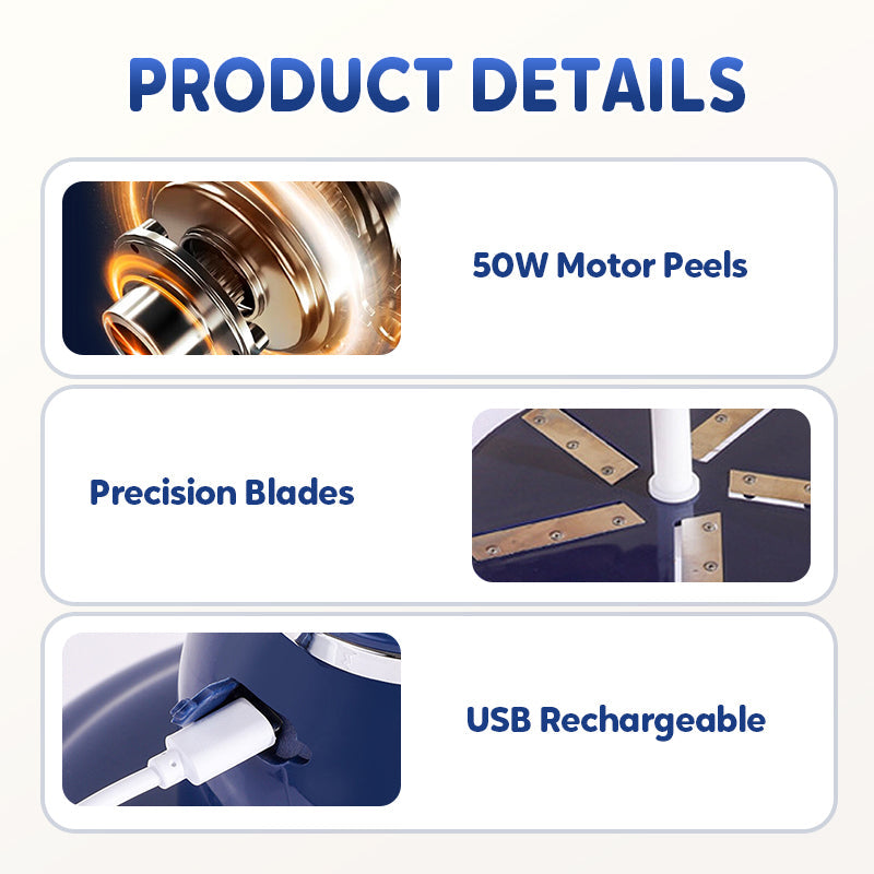 🍊 Hordozható automata elektromos gyümölcshámozó