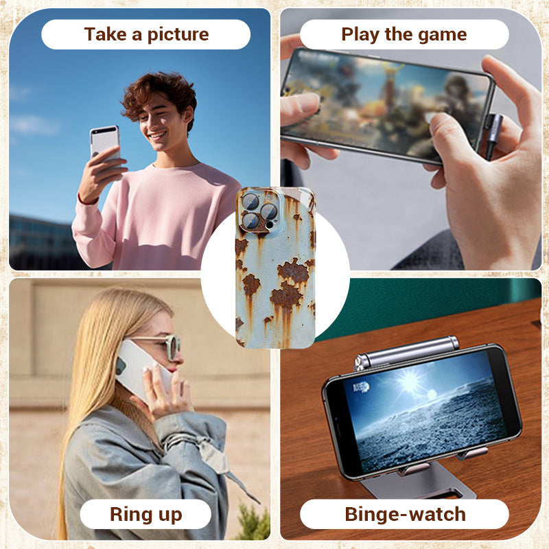 Vintage rozsda kemény tok iPhone-hoz