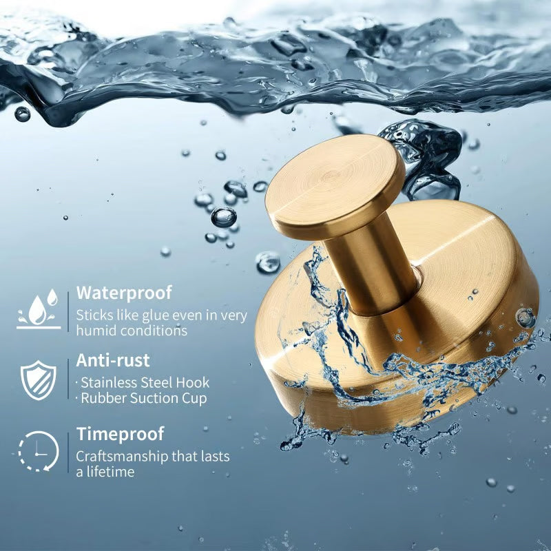 Rozsdamentes acél fali akasztó tapadókoronggal