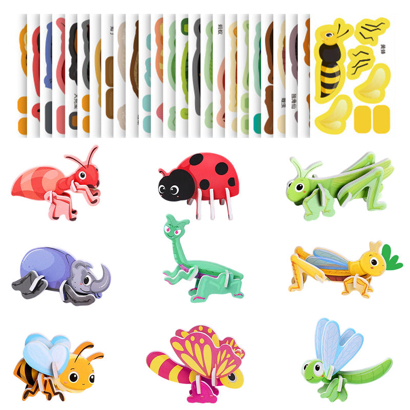 🎨3D oktató rejtvények gyerekeknek