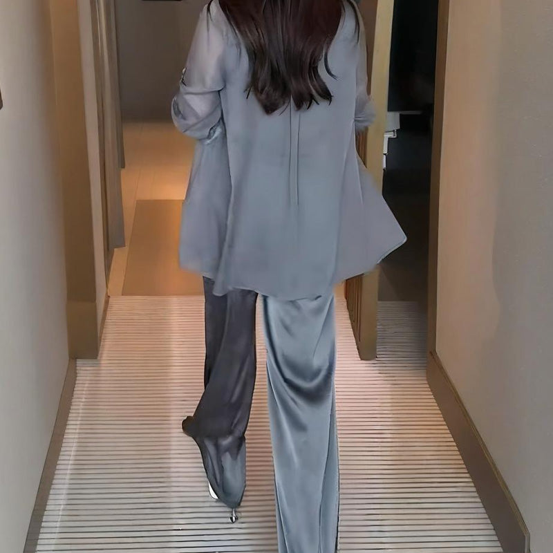 Női 3 részes szett: ing, mellény és nadrág