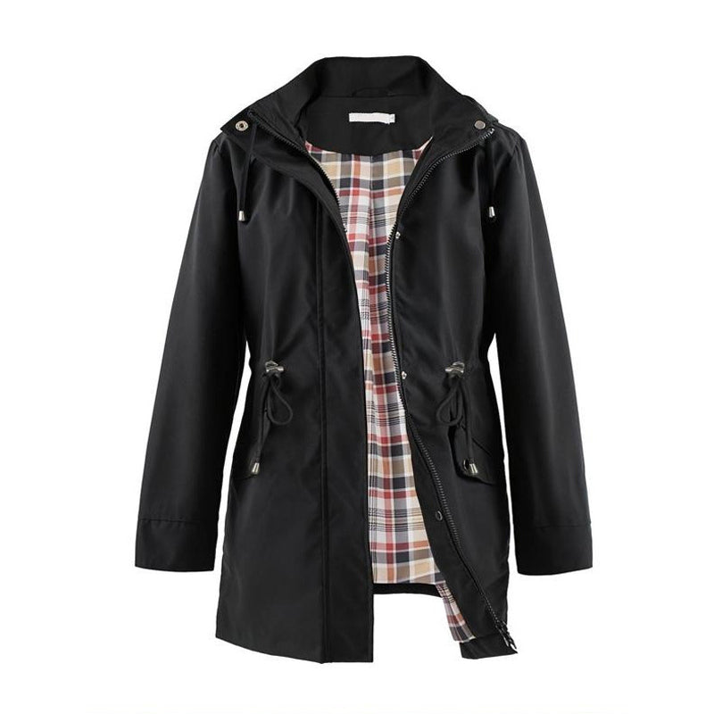 🧥50% kedvezmény🌧️💧 Egyszerű, vízálló és szélálló kabát, szélálló kabát kapucnival🍃