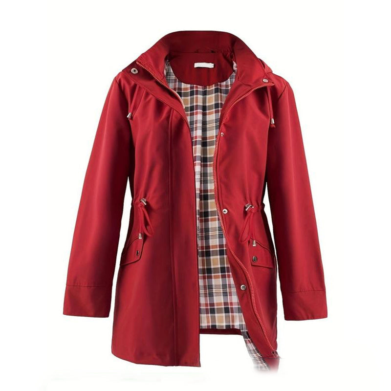 🧥50% kedvezmény🌧️💧 Egyszerű, vízálló és szélálló kabát, szélálló kabát kapucnival🍃