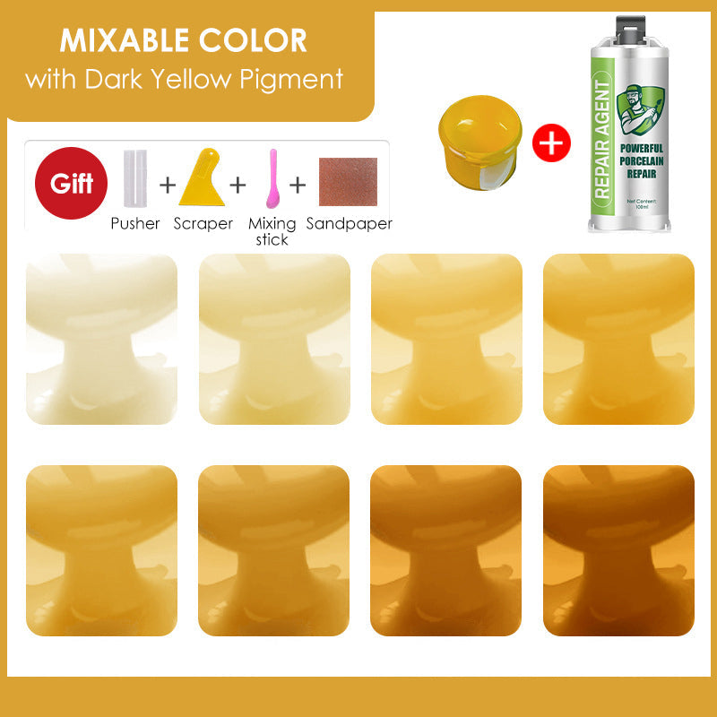 Erős porcelán javítókészlet - dupla tubus