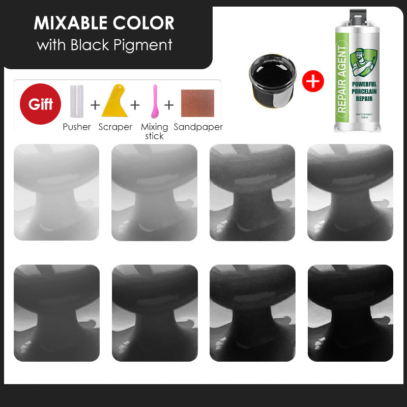 Erős porcelán javítókészlet - dupla tubus