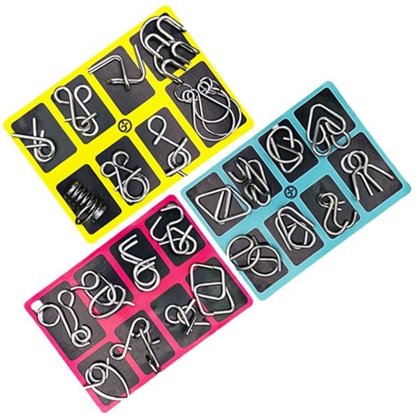 🔥Oktató jellegű intellektuális játékok IQ játékok, fém fejtörők