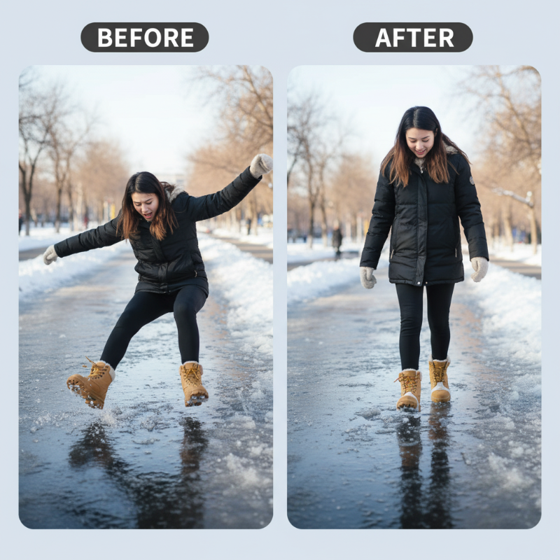 Univerzális 5 fogú jégkapcsok cipőkhöz és csizmákhoz