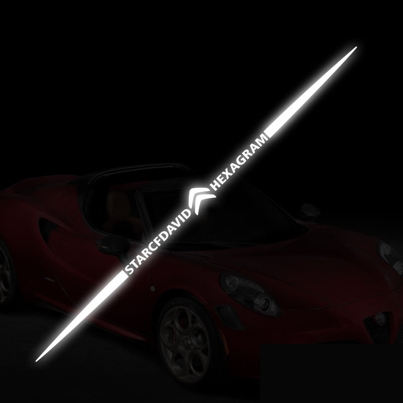 3D színes lézerfényvisszaverő autómatricák 4 db